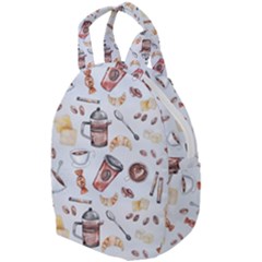 Coffee Coffeemania Caffeine Pattern Travel Backpacks by Wegoenart