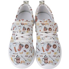Coffee Coffeemania Caffeine Pattern Men s Velcro Strap Shoes by Wegoenart