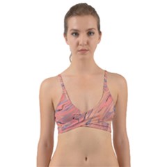 Illustration Background Light Abstract Texture Wrap Around Bikini Top by Wegoenart