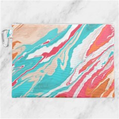 Stone Marble Texturw Pattern Canvas Cosmetic Bag (xxl) by Wegoenart