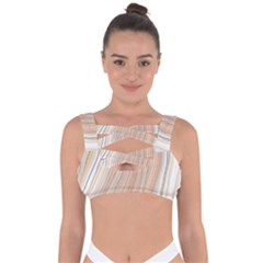 Marble Texture Marble Painting Bandaged Up Bikini Top by Wegoenart