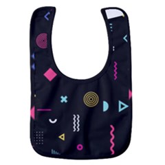 Illustration Geometric Art Colorful Shapes Baby Bib by Wegoenart