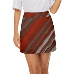 Illustration Colored Pattern Bokeh Blurred Blur Mini Front Wrap Skirt by Wegoenart