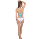 Illustration Scribble Reason Design Pattern Cross Front Halter Bikini Top View2