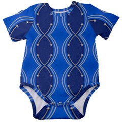 Illustration Pattern Background Wallpaper Baby Short Sleeve Onesie Bodysuit by Wegoenart