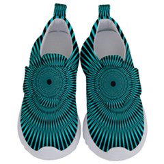 Illusion Geometric Background Kids  Velcro No Lace Shoes by Wegoenart