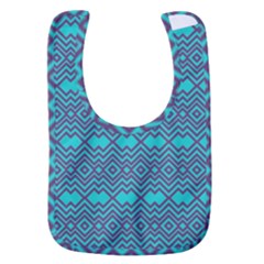 Chevron Zigzag Pattern Baby Bib by Wegoenart