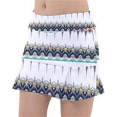 Illustration Geometric Art Dividers Borders Classic Tennis Skirt by Wegoenart