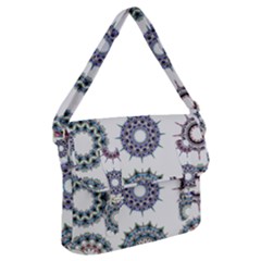Illustration Pattern Geometric Art Dividers Digital Art Buckle Messenger Bag by Wegoenart
