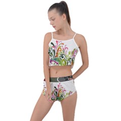 Im Fourth Dimension Colour 31 Summer Cropped Co-ord Set by imanmulyana