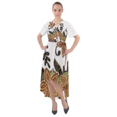Im Fourth Dimension Colour 39 Front Wrap High Low Dress by imanmulyana