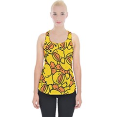Illustration Duck Cartoon Background Pattern Piece Up Tank Top by Wegoenart