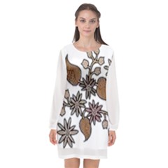 Im Fourth Dimension Colour 58 Long Sleeve Chiffon Shift Dress  by imanmulyana