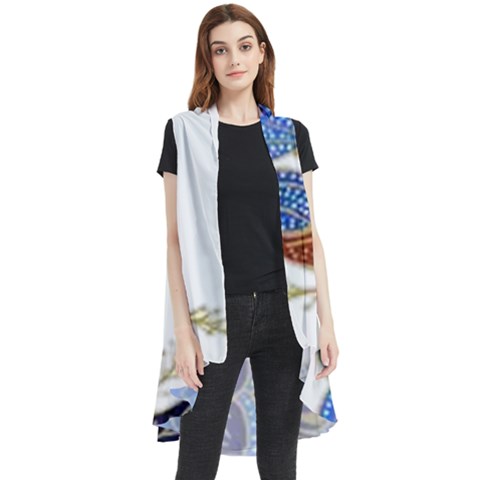 Im Fourth Dimension Colour 59 Sleeveless Chiffon Waistcoat Shirt by imanmulyana