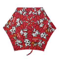 Rabbit Background Cartoon Mini Folding Umbrellas by Sudhe
