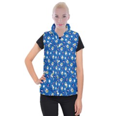 Illustration Duck Cartoon Background Women s Button Up Vest by Sudhe