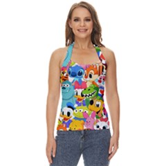Illustration Cartoon Character Animal Cute Basic Halter Top by Sudhe