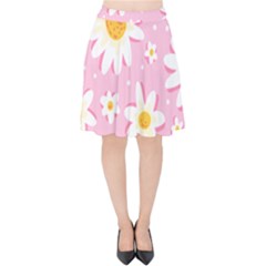Sunflower Love Velvet High Waist Skirt by designsbymallika