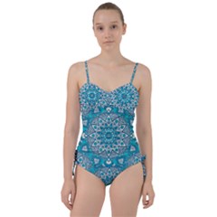 Mandala Blue Sweetheart Tankini Set by zappwaits