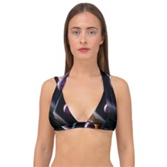 Planets In Space Double Strap Halter Bikini Top by Sapixe