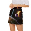 Planets In Space Mini Front Wrap Skirt View2