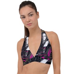 Grunge Witch Halter Plunge Bikini Top by MRNStudios