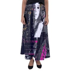 Grunge Witch Flared Maxi Skirt by MRNStudios