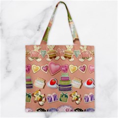 Illustration Seamless Pattern Standardize Zipper Grocery Tote Bag by danenraven