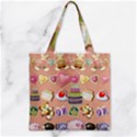 Illustration Seamless Pattern Standardize Zipper Grocery Tote Bag View2
