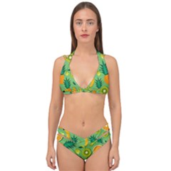 Fruit Tropical Pattern Design Art Double Strap Halter Bikini Set by danenraven