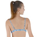 Plane Sky Background Pattern Tie Up Cut Bikini Top View2