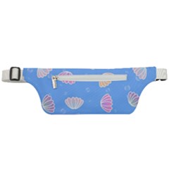 Illustration Seashell Clam Pattern Art Design Active Waist Bag by danenraven