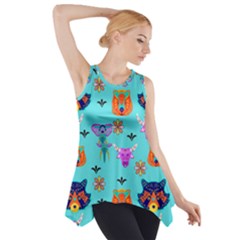 Illustration Design Gardening Texture Side Drop Tank Tunic by danenraven