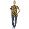 Illustration Geometric Pattern Colorful Pattern Women s Short Sleeve Pocket Shirt View2
