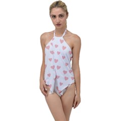 Small Cute Hearts Go With The Flow One Piece Swimsuit by ConteMonfrey
