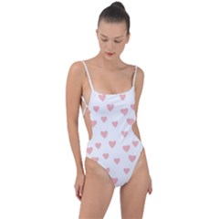 Small Cute Hearts Tie Strap One Piece Swimsuit by ConteMonfrey