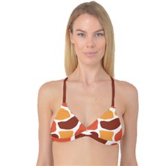 Geometric Pastel Bricks Reversible Tri Bikini Top by ConteMonfrey