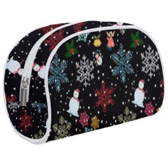 Illustration Xmas Christmas Thanks Giving Pattern Make Up Case (medium) by danenraven