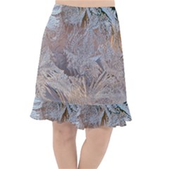 Window Pattern Winter Frost Fishtail Chiffon Skirt by danenraven