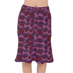 Illustration Art Background Pattern Texture Design Short Mermaid Skirt by danenraven