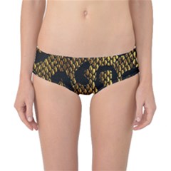 Metallic Snake Skin Pattern Classic Bikini Bottoms by BangZart