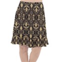 Vintage Batik Art Architecture Pattern Fishtail Chiffon Skirt View1