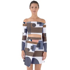 Background Wallpaper Abstract Off Shoulder Top With Skirt Set by Ravend