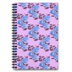 Roses Flowers Background Leaves 5 5  X 8 5  Notebook by Ravend