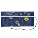 Illustration Cat Space Astronaut Rocket Maze Roll Up Canvas Pencil Holder (S) View2