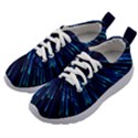 Particle Art Background Blue Kids Athletic Shoes View2
