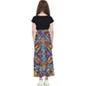 Mosaic Pattern Background Kids  Flared Maxi Skirt View2