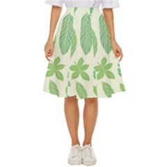 Watercolor Banana Leaves  Classic Short Skirt by ConteMonfrey