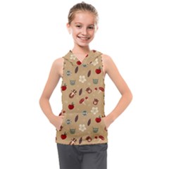 Cute Forest Friends Kids  Sleeveless Hoodie by ConteMonfrey