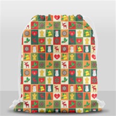 Xmas Christmas Pattern Drawstring Bag (small) by danenraven